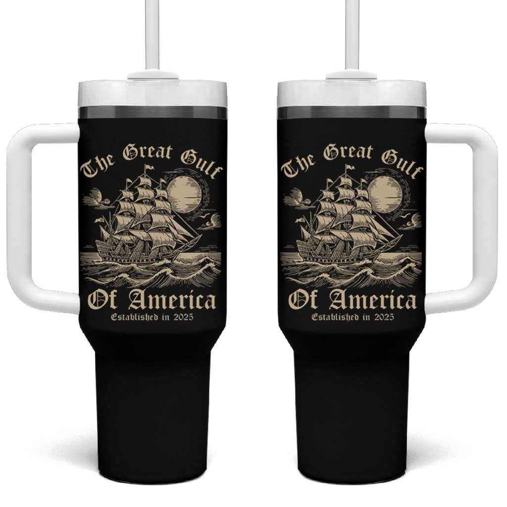 The Great Gulf Of America Tumbler With Handle Established in 2025