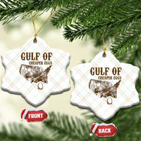 Gulf of Cheaper Eggs Ceramic Ornament Gulf of Mexico - Wonder Print Shop