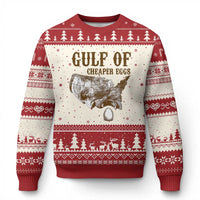 Gulf of Cheaper Eggs Ugly Christmas Sweater Gulf of Mexico - Wonder Print Shop