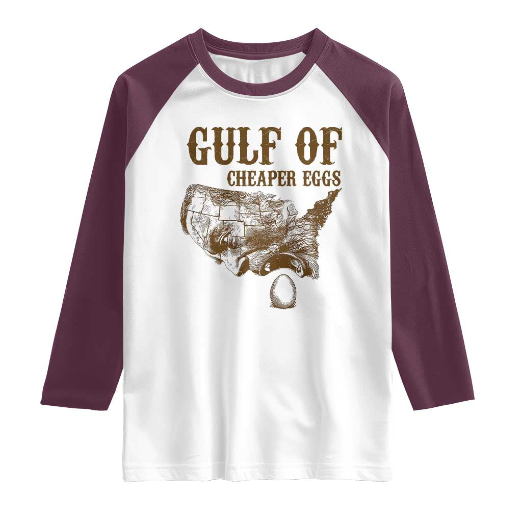Gulf of Cheaper Eggs Raglan Shirt Gulf of Mexico