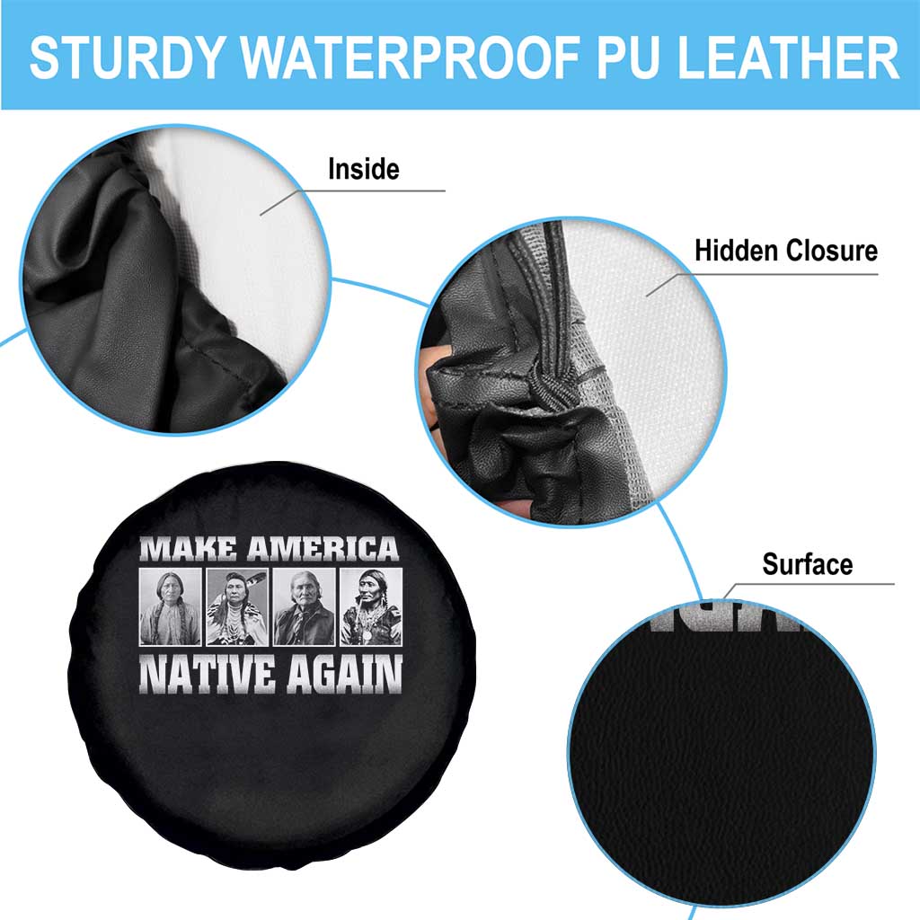 Make America Native Again Spare Tire Cover Native American Indians Indigenous