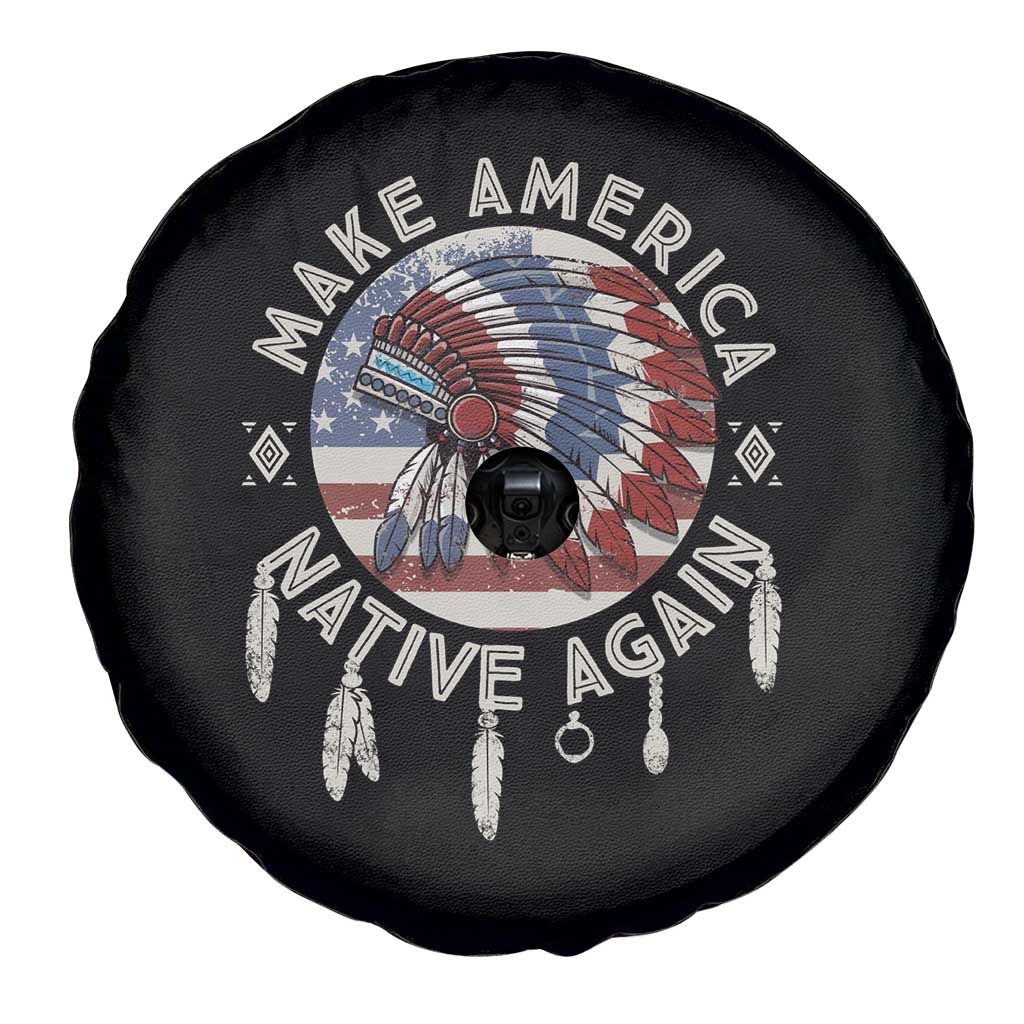 Make America Native Again Spare Tire Cover Indigenous Peoples Pride USA Flag