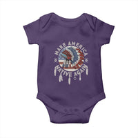 Make America Native Again Baby Onesie Indigenous Peoples Pride USA Flag