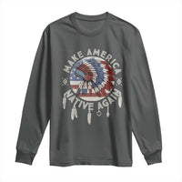 Make America Native Again Long Sleeve Shirt Indigenous Peoples Pride USA Flag