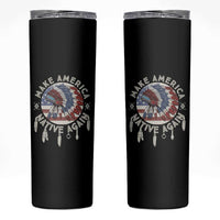 Make America Native Again Skinny Tumbler Indigenous Peoples Pride USA Flag