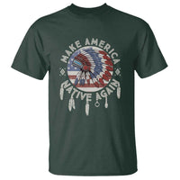 Make America Native Again T Shirt Indigenous Peoples Pride USA Flag