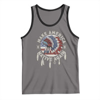 Make America Native Again Tank Top Indigenous Peoples Pride USA Flag