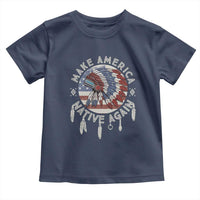 Make America Native Again Toddler T Shirt Indigenous Peoples Pride USA Flag