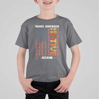 Make America Native Again T Shirt For Kid Indigenous Pride Cultural Heritage USA Flag