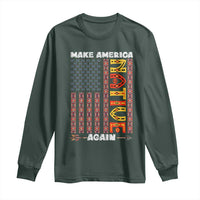 Make America Native Again Long Sleeve Shirt Indigenous Pride Cultural Heritage USA Flag