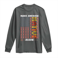 Make America Native Again Long Sleeve Shirt Indigenous Pride Cultural Heritage USA Flag