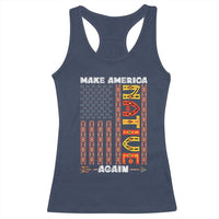 Make America Native Again Racerback Tank Top Indigenous Pride Cultural Heritage USA Flag