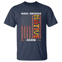 Make America Native Again T Shirt Indigenous Pride Cultural Heritage USA Flag