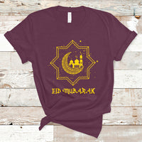 Eid Mubarak T Shirt Happy Eid Mubarak for Muslim Eid al Fitr Ramadan Mubarak Arabic Ramadan Fasting - Wonder Print Shop