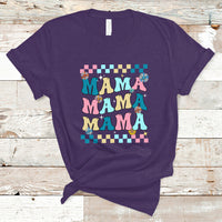 Retro Mama T Shirt Mothers Day Retro Groovy Mama Matching Family Party Women - Wonder Print Shop