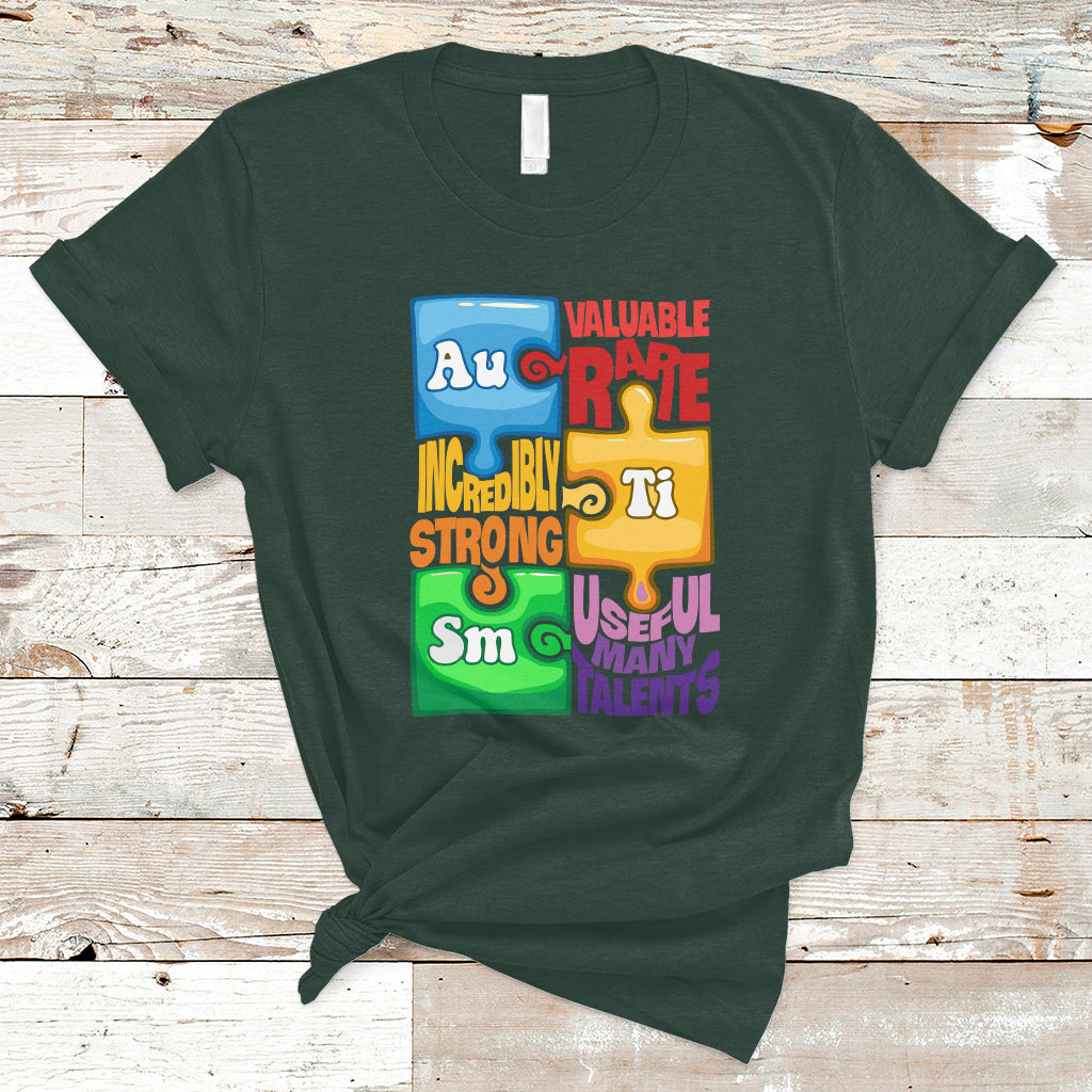 Autism T Shirt Support Autism Awareness Acceptance Embrace Neurodiversity - Wonder Print Shop