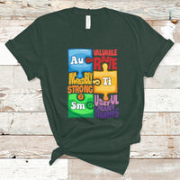 Autism T Shirt Support Autism Awareness Acceptance Embrace Neurodiversity - Wonder Print Shop