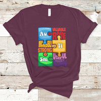 Autism T Shirt Support Autism Awareness Acceptance Embrace Neurodiversity - Wonder Print Shop