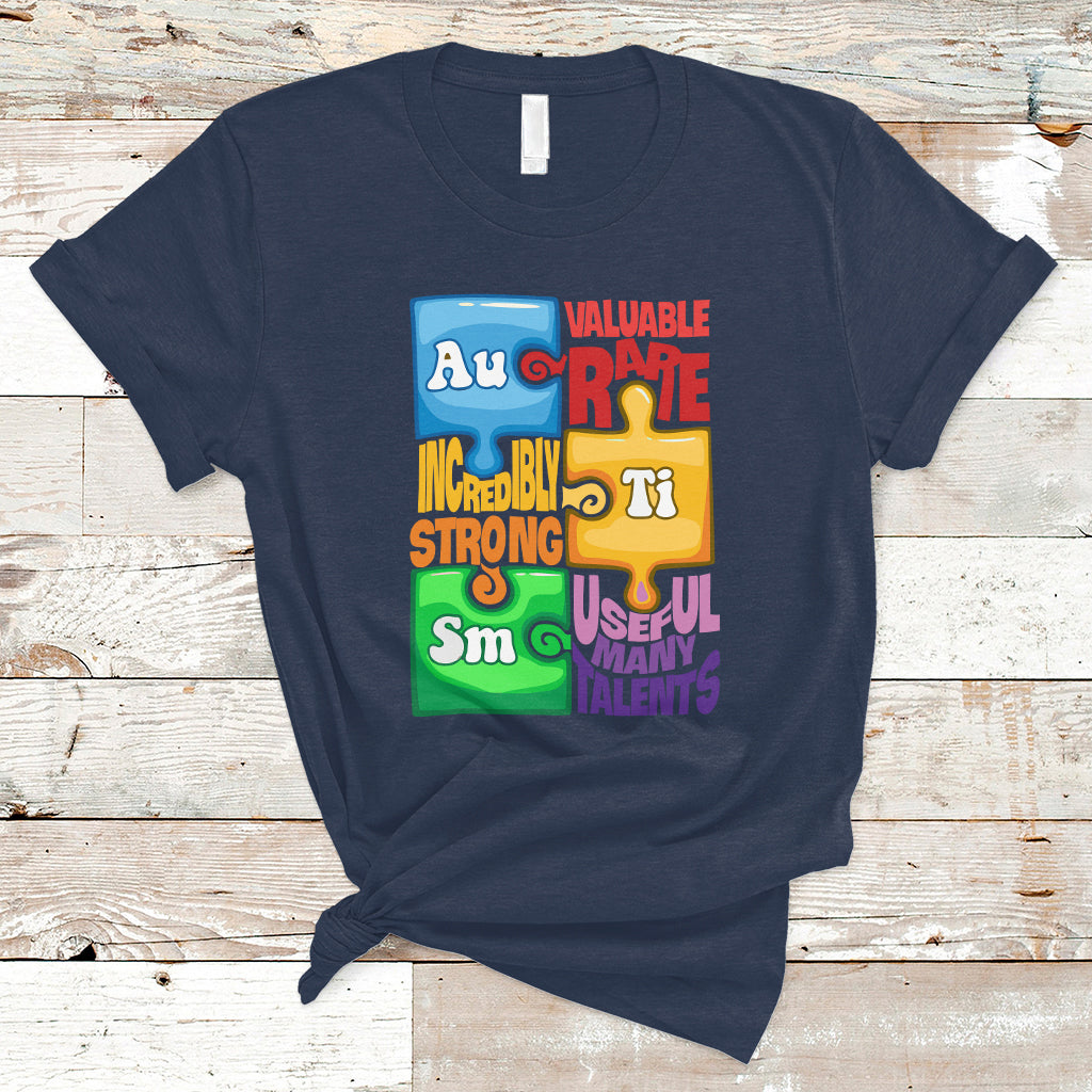 Autism T Shirt Support Autism Awareness Acceptance Embrace Neurodiversity - Wonder Print Shop