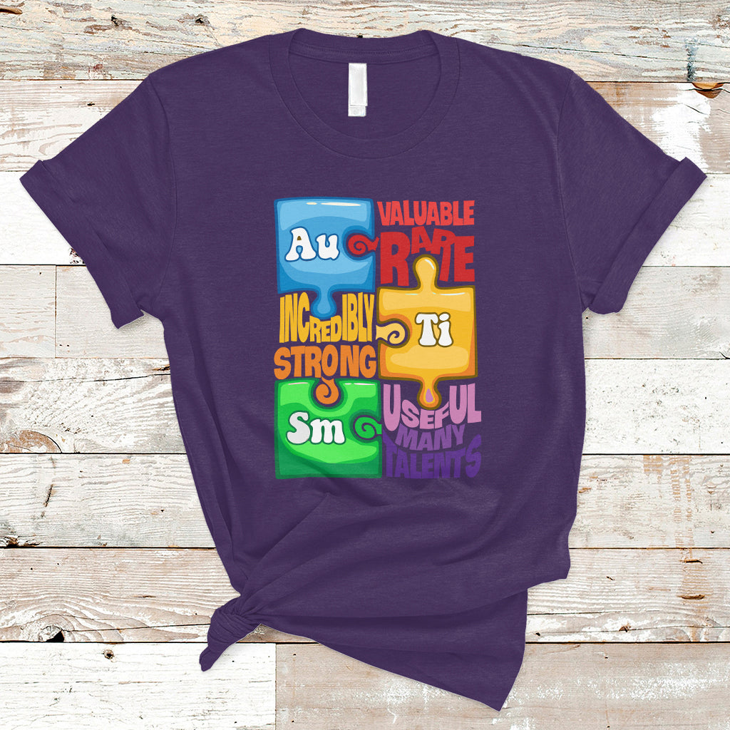 Autism T Shirt Support Autism Awareness Acceptance Embrace Neurodiversity - Wonder Print Shop