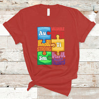 Autism T Shirt Support Autism Awareness Acceptance Embrace Neurodiversity - Wonder Print Shop