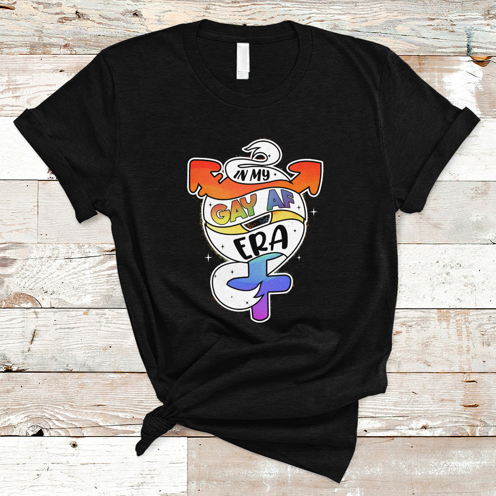 Gay Pride T Shirt In My Gay AF Era LGBT Pride Flag LGBTQIA - Wonder Print Shop