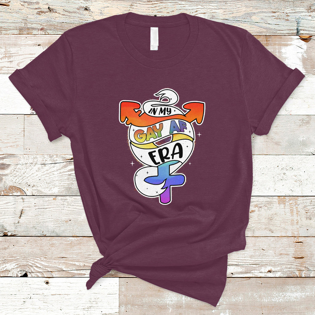 Gay Pride T Shirt In My Gay AF Era LGBT Pride Flag LGBTQIA - Wonder Print Shop