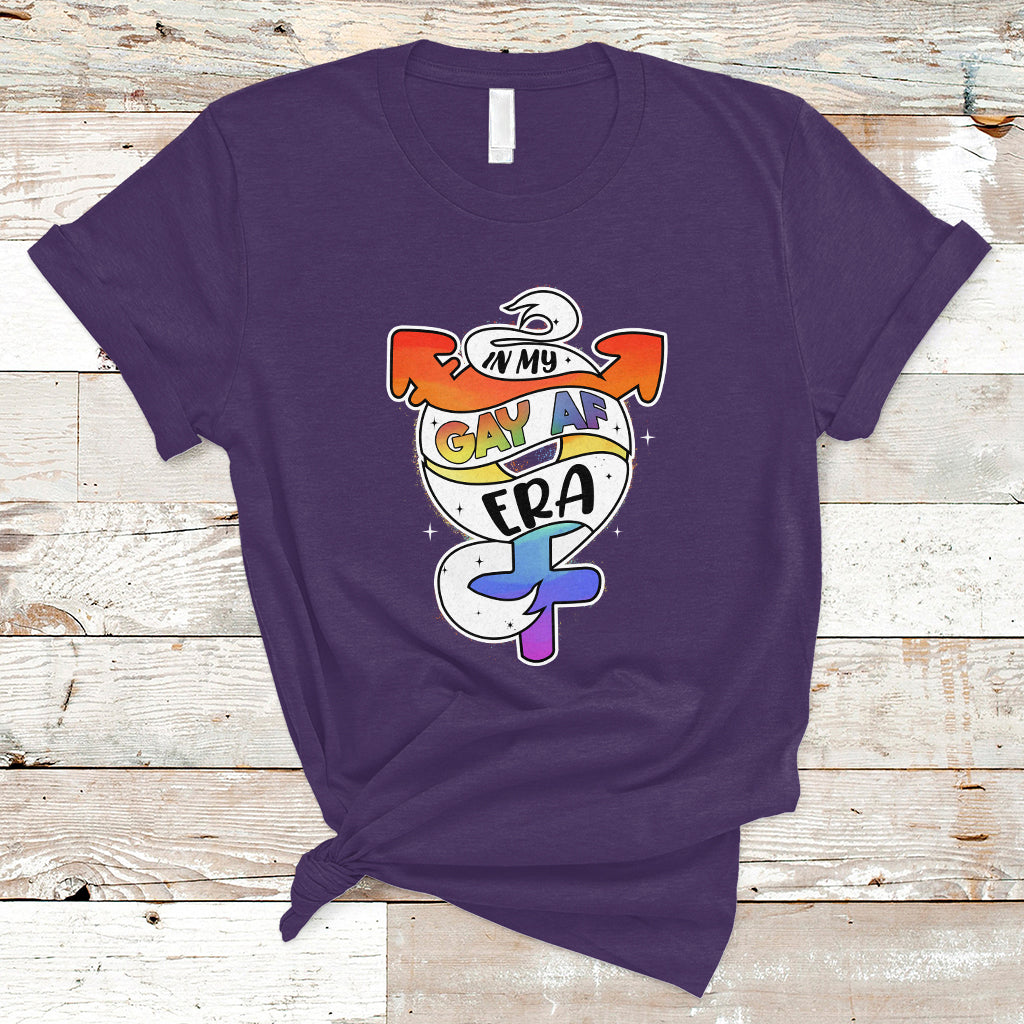 Gay Pride T Shirt In My Gay AF Era LGBT Pride Flag LGBTQIA - Wonder Print Shop