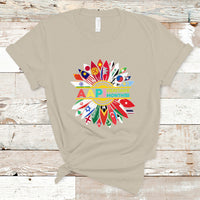 Asian American T Shirt Asian American And Pacific Islander Heritage Month Sunflower - Wonder Print Shop