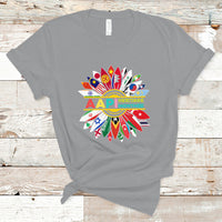 Asian American T Shirt Asian American And Pacific Islander Heritage Month Sunflower - Wonder Print Shop