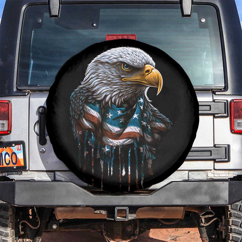 Patriotic American Eagle Spare Tire Cover 4th Of July US Flag TS02