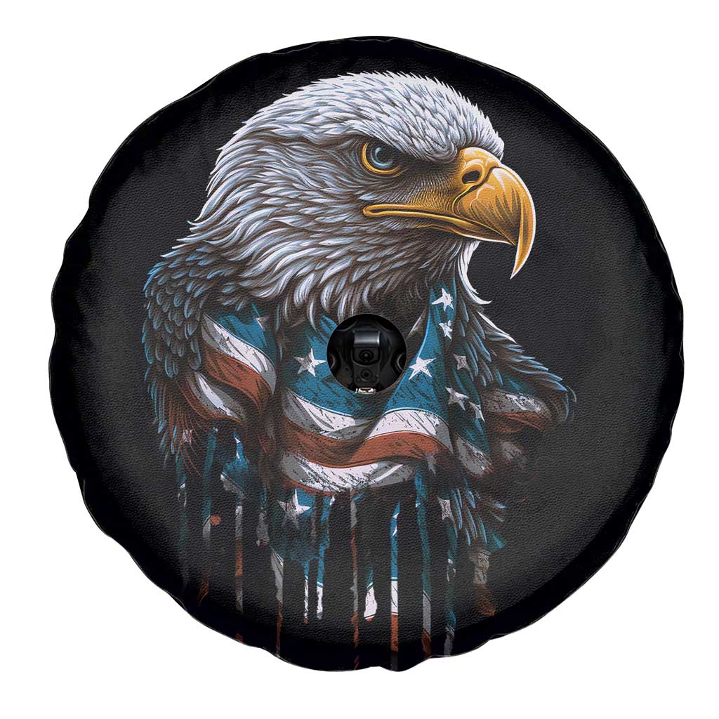 Patriotic American Eagle Spare Tire Cover 4th Of July US Flag TS02