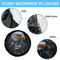 Patriotic American Eagle Spare Tire Cover 4th Of July US Flag TS02