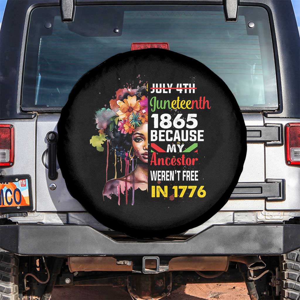 Juneteenth Spare Tire Cover July 4th Juneteenth 1865 Black History Afro Black Queen