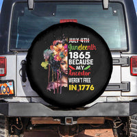 Juneteenth Spare Tire Cover July 4th Juneteenth 1865 Black History Afro Black Queen