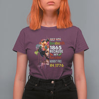 Juneteenth T Shirt For Women July 4th Juneteenth 1865 Black History Afro Black Queen - Wonder Print Shop