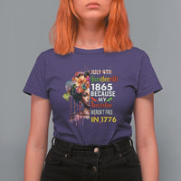 Juneteenth T Shirt For Women July 4th Juneteenth 1865 Black History Afro Black Queen - Wonder Print Shop