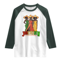Juneteenth 1865 Raglan Shirt Beautiful Black Women Melanin