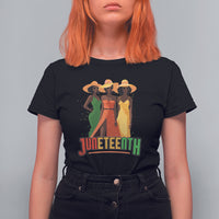 Juneteenth T Shirt For Women Juneteenth Black Woman Dress 1865 Melanin Women Girls Kids - Wonder Print Shop