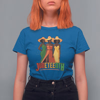 Juneteenth T Shirt For Women Juneteenth Black Woman Dress 1865 Melanin Women Girls Kids - Wonder Print Shop