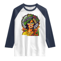 Afro Black Queen Magic Raglan Shirt Beautiful Strong Melanin Poppin' Choc-lit Dope