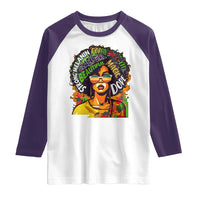 Afro Black Queen Magic Raglan Shirt Beautiful Strong Melanin Poppin' Choc-lit Dope