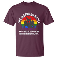 Funny Mothman T Shirt The Mothman Stole My Catalytic Converter In Point Cryptid - Wonder Print Shop