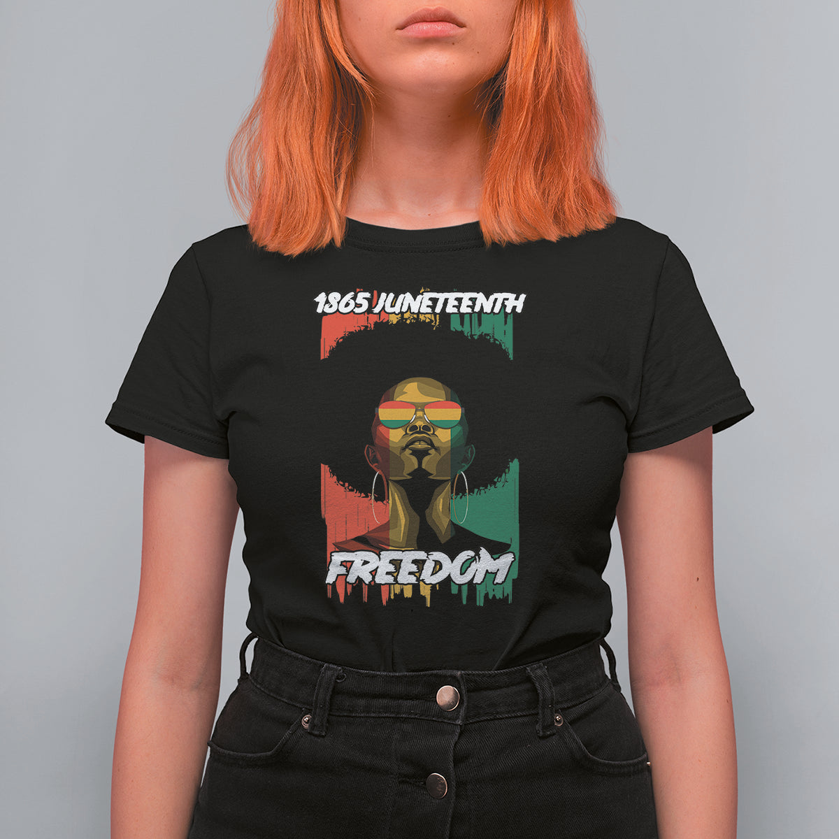 Juneteenth T Shirt For Women Juneteenth 1865 Freedom African Afro Melanin Women Dripping - Wonder Print Shop