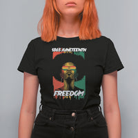 Juneteenth T Shirt For Women Juneteenth 1865 Freedom African Afro Melanin Women Dripping - Wonder Print Shop