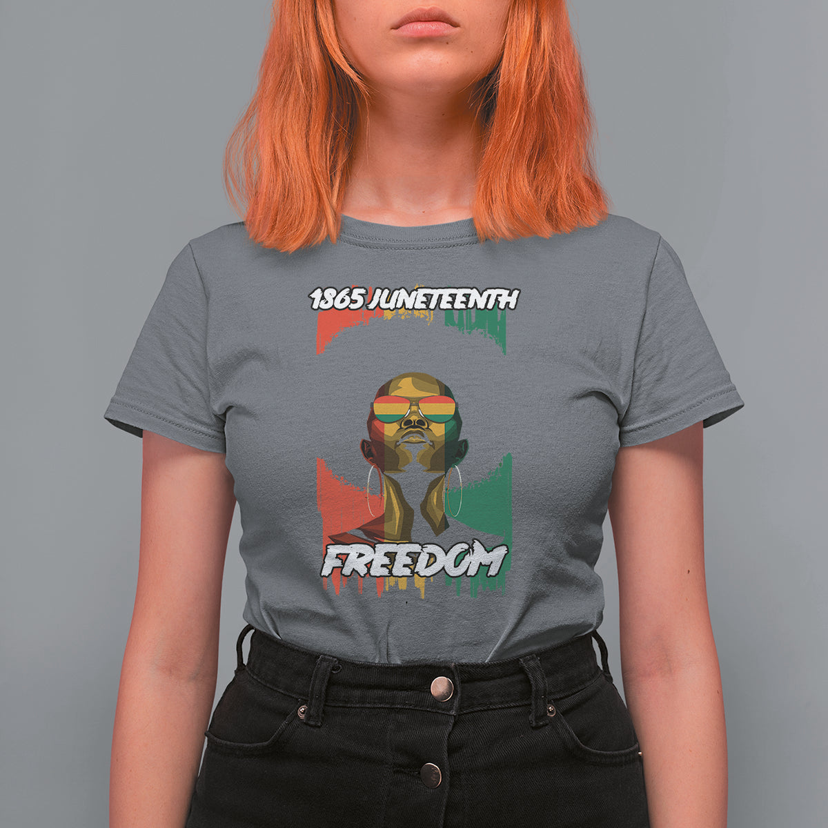 Juneteenth T Shirt For Women Juneteenth 1865 Freedom African Afro Melanin Women Dripping - Wonder Print Shop