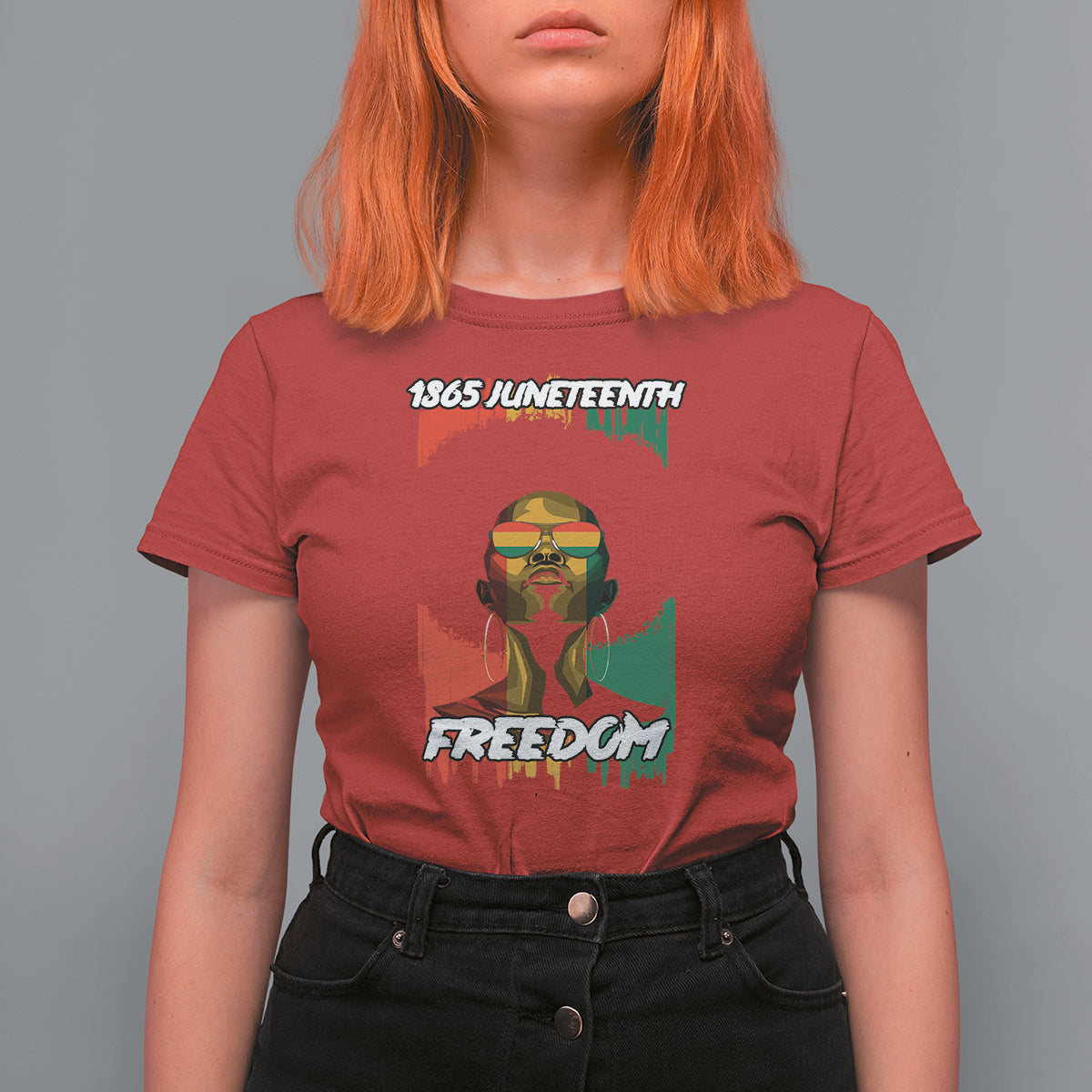 Juneteenth T Shirt For Women Juneteenth 1865 Freedom African Afro Melanin Women Dripping - Wonder Print Shop