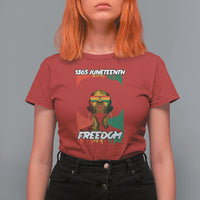 Juneteenth T Shirt For Women Juneteenth 1865 Freedom African Afro Melanin Women Dripping - Wonder Print Shop