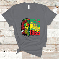 Juneteenth T Shirt Juneteenth Locs Hair Lion Celebrate Black Freedom 1865 - Wonder Print Shop