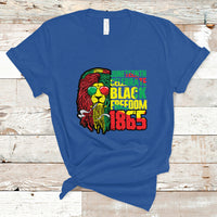 Juneteenth T Shirt Juneteenth Locs Hair Lion Celebrate Black Freedom 1865 - Wonder Print Shop